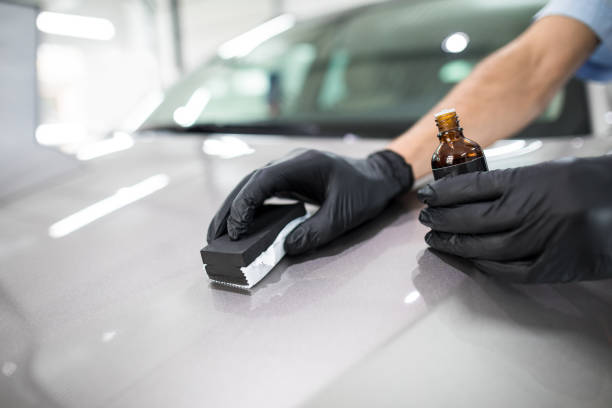 istock Car detailing concept. Auto cleaning and polish. 815301066