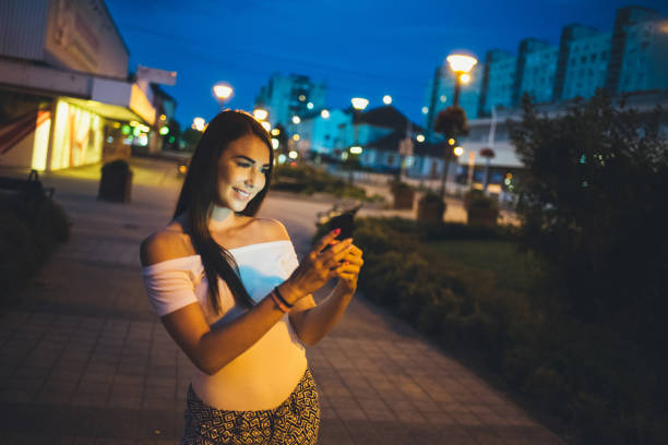 istock women Night in the city 815323576