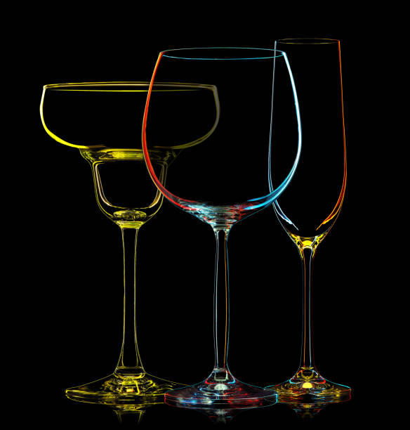 istock Silhouette of multicolor different glasses 815323984