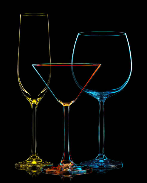 istock Silhouette of multicolor different glasses 815324262