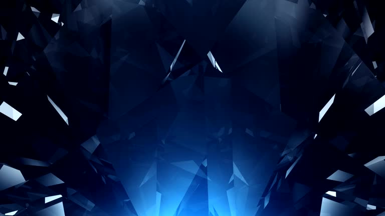 4k Blue diamond background loop