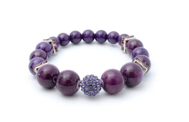 istock Purple bracelet isolated 815328748