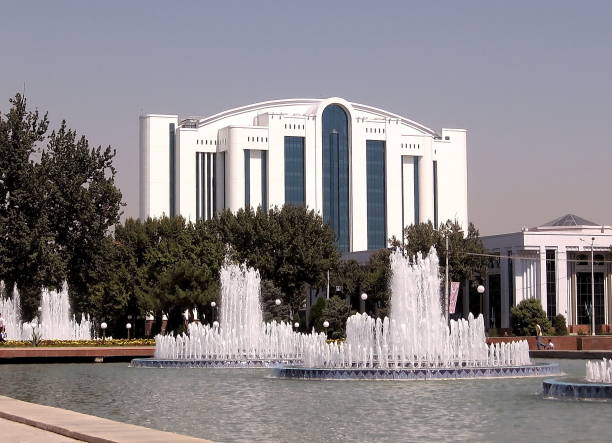 istock Tashkent Independence Square fountains September 2007 815329454