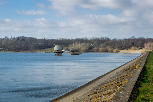 Bewl Water reservoir in High Weald, Kent, UK