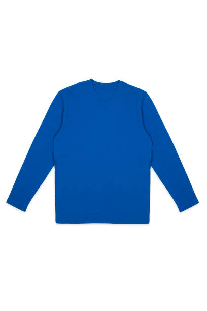istock Mens shirt with long sleeves isolated on white 815335382
