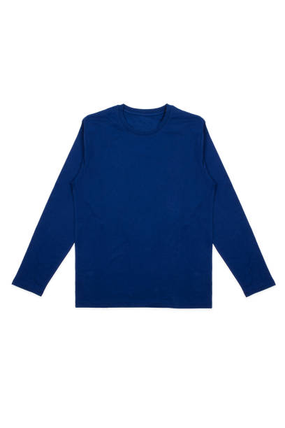 istock Mens shirt with long sleeves isolated on white 815343838