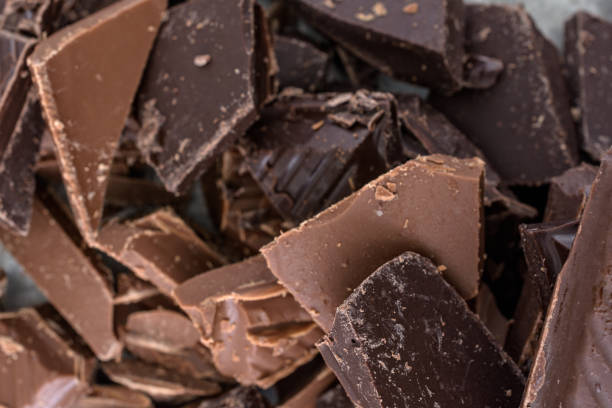 istock Extreme close up of chopped chocolate 815359136