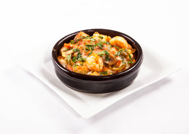 istock Fresh shrimps in the casserole 815359932