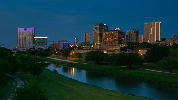 istock Fort Wroth Skyline at Night 815381902