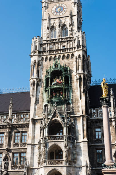 istock Town Hall Glockenspiel in Marienplatz, Munich, Germany 815388138