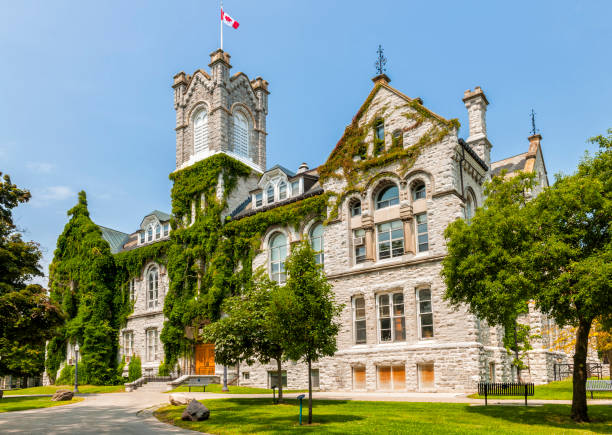 Queen's University Theological Hall building stock photo