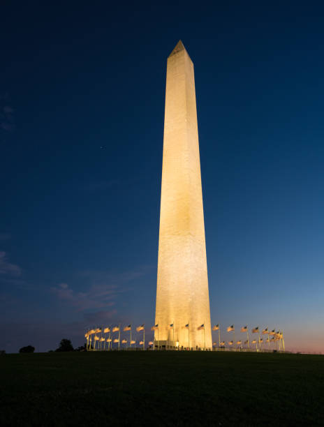 istock Floodlit view of Washington Monument 815408960