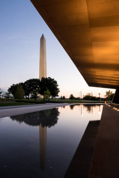 istock Reflection of Washington in reflecting pool at sunset 815409090