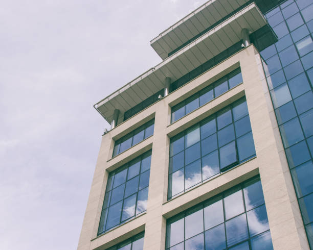 istock Modern building in the city with windows 815425594