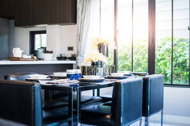 istock Dinning room interior deoration of modern house 815430524