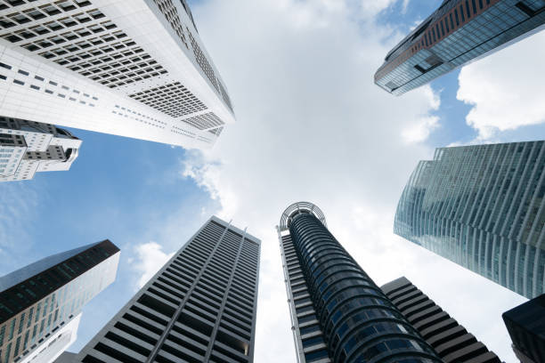 istock Office buildings in Singapore 815433108