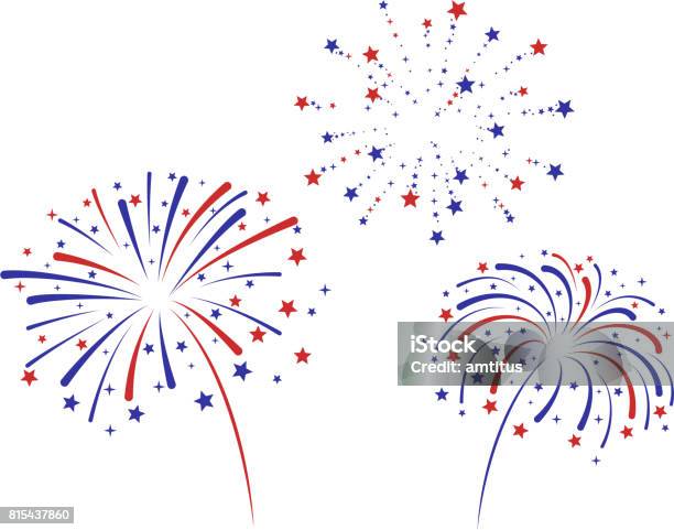 Fireworks Stock Illustration - Download Image Now - Firework Display, Vector, Fourth of July