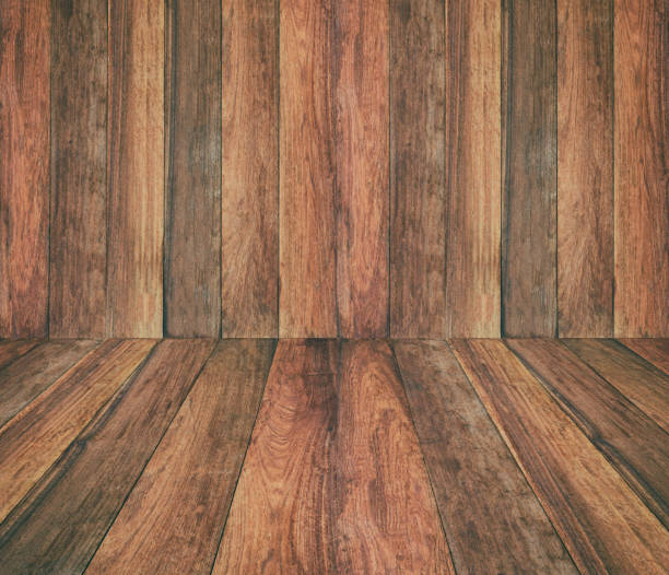 istock Vintage surface wood table and rustic grain texture background. Close up of dark rustic wall made of old wood table planks texture. Rustic brown wood table texture background template for your design. 815437906