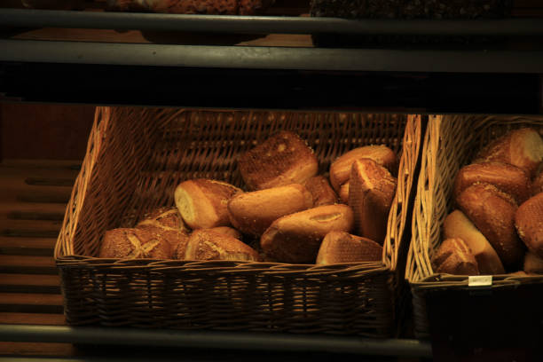 bread in a bakery