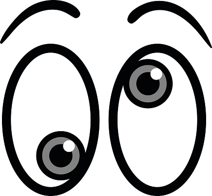 Crazy Cartoon Eyes Vector Illustration Stock Illustration - Download Image  Now - Eye, Abstract, Anger - iStock
