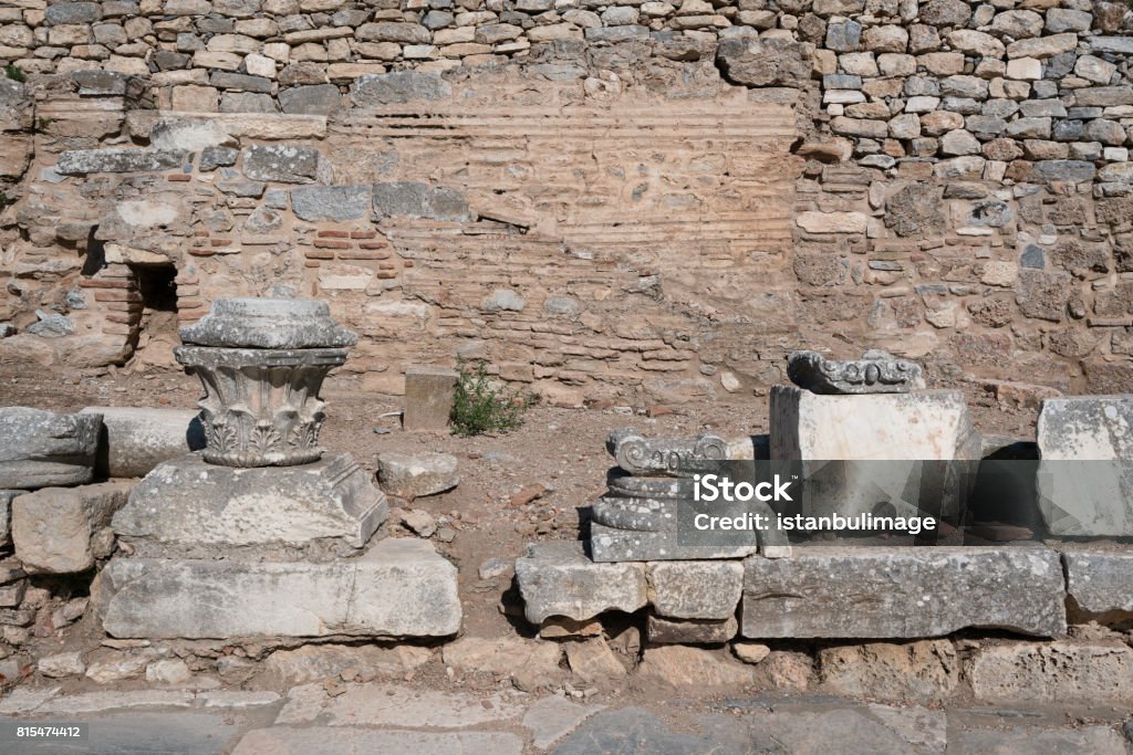 Ephesus Ruins in İzmir City Izmir,Turkey-July 12, 2012:Ephesus Ruins in İzmir City Anatolia Stock Photo