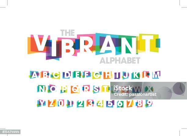 Colorful Alphabet Stock Illustration - Download Image Now - Typescript, Alphabet, Text