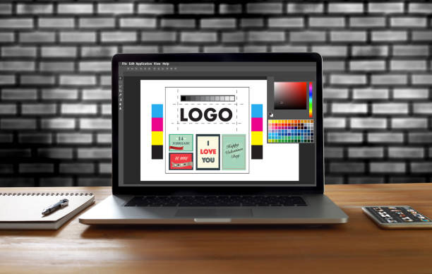 istock Creative Designer Graphic at work. Color swatch samples, Illustrator Graphic designer working digital tablet and computer 815503878