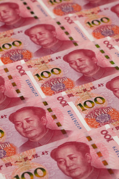istock Money - One hundred Chinese yuan paper banknotes 815533486