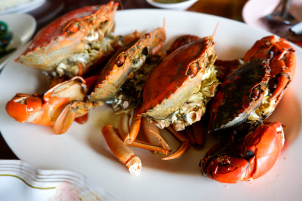 istock Steamed Crab with Thai spicy seafood sauce. 815560496