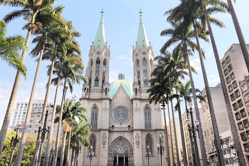 Sao Paulo Metropolitan Cathedral (Cathedral of Se) - landmark in Brazil.