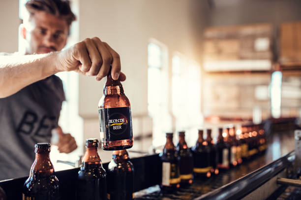 istock Young man examining the quality of beer 815574044