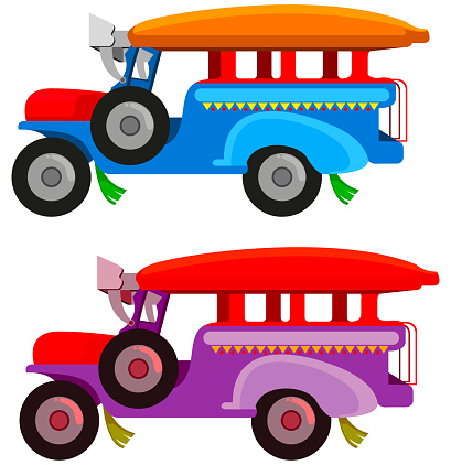 a digital illustration of a Jeepney