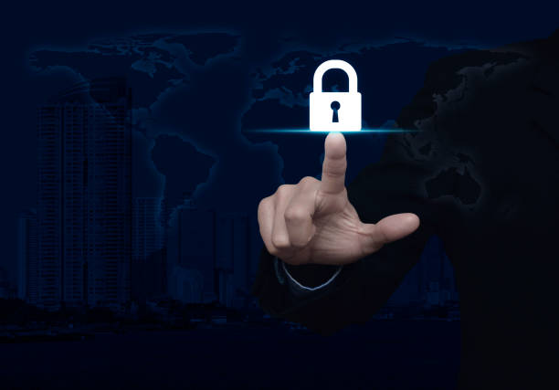 istock Business security concept, Elements of this image furnished by NASA 815588078