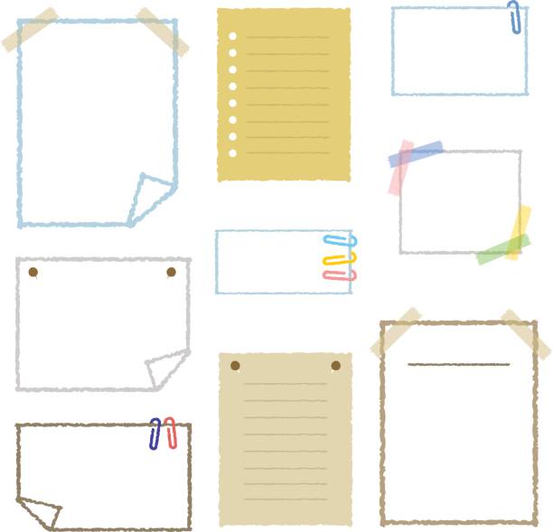 Set Of Notebook Papers In Different Colors Vector Art At Vecteezy
