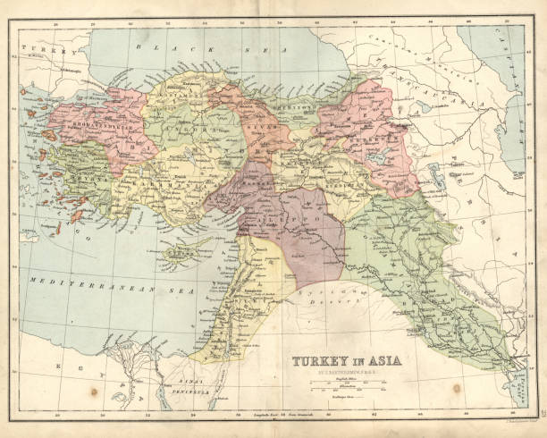 istock Antique map of Turkey and the Ottoman Empire 19th Century 815600374