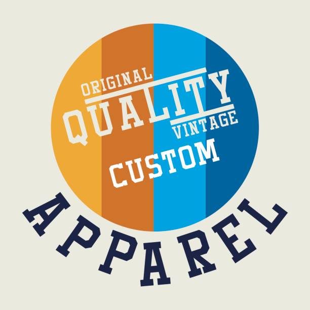 graphic design alphabet, numbers and typography for shirt and print