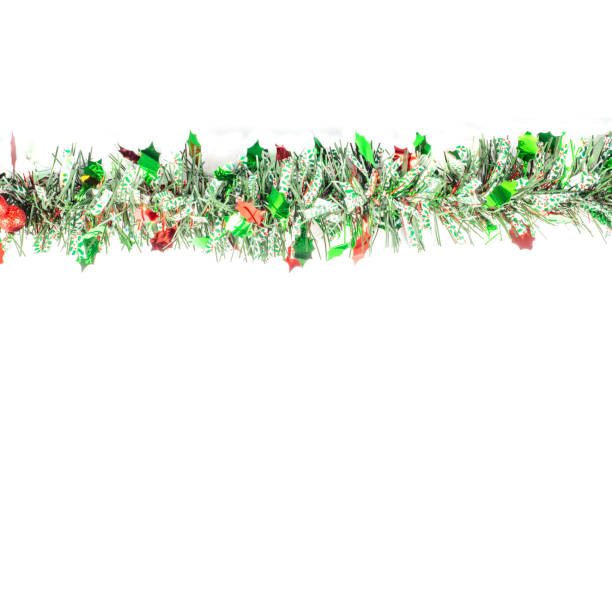 istock Christmas garland on a white background 815610300