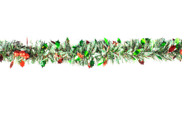 istock Christmas garland on a white background 815610302