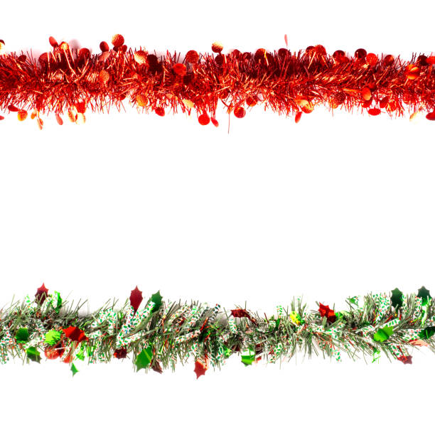 istock Christmas garland on a white background 815610408
