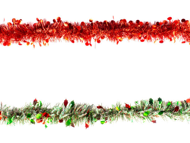 istock Christmas garland on a white background 815610458