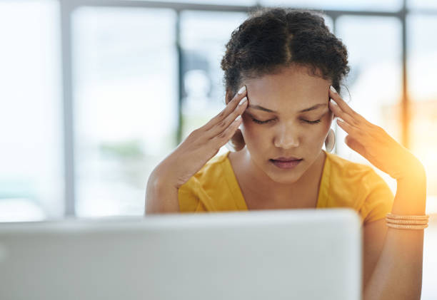 istock All this stress is starting to trigger a tension headache 815638674