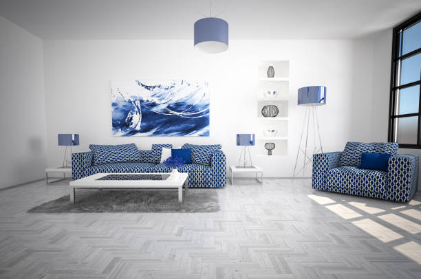 istock Modern and Cozy Living Room Interior 815649048