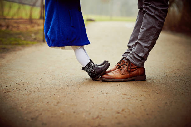 small feet, big feet, how very sweet - white denmark nordic countries winter imagens e fotografias de stock