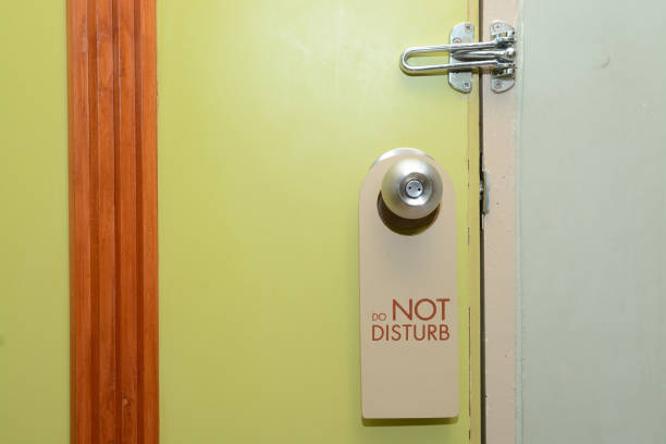 istock Do Not Disturb sign on a door 815654588
