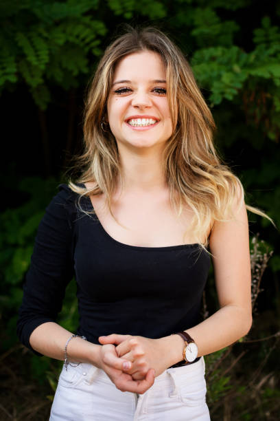 istock American plan of smiling girl 815663036