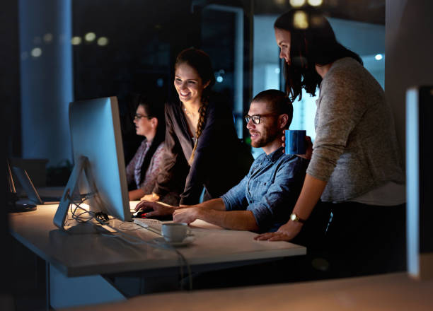 istock Working the graveyard shift to achieve their goals 815668390