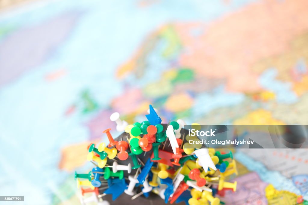 Map Button Flag Buttons Flags On Europe Map Stock Photo - Download Image Now - Belarus ...