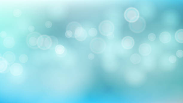 istock Blue Sweet Water Summer Bokeh Out Of Focus Background Vector. Abstract Lights On Blue Bokeh Blurred Background 815680296
