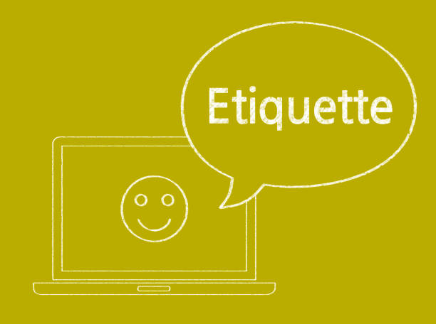 istock Etiquette - Business Chalkboard Background 815705664