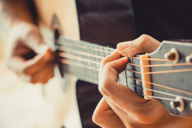istock human hand show playing guitar 815717560